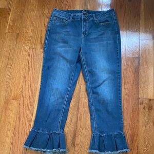 Earl Jeans Dark Blue Flare Leg Denim